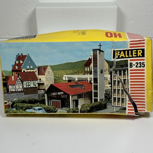 Faller B235 Modern Church Bldg HO Scale Appears Complete Open Box