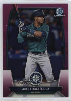 2023 Bowman Chrome Fuchsia Refractor 87/299 Julio Rodriguez Rodríguez #81 09if