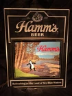 Vintage 1980s Hamm’s Beer Lighted Sign Bear Dipping Toe In The Water