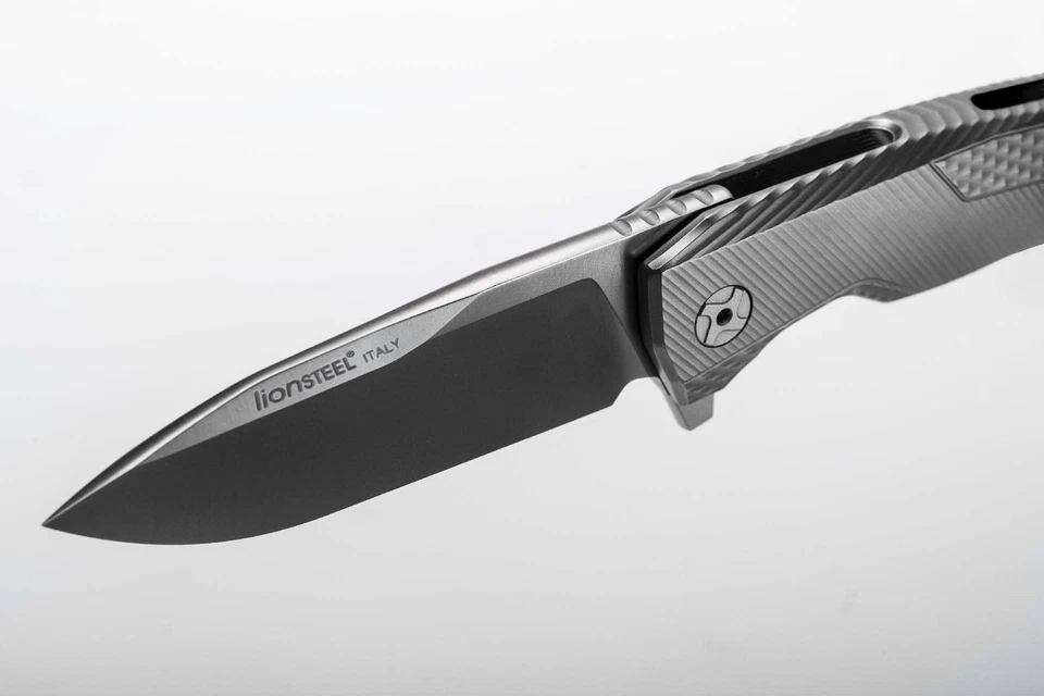 LionSteel Knives ROK Frame Lock ROK A BB Black M390 Black Aluminum - Image 2 of 4