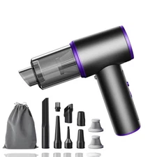 Car Vacuum Portable Cordless, 17000PA Mini Vacuum Cleaner with Brushless Moto...