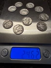 Lot of 10 Circulated Mercury Dimes 1944 US Silver 10 Cent Coins