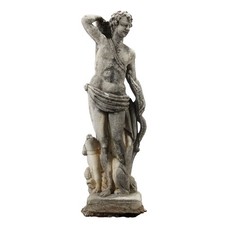 Statua Antica da Giardino in Graniglia Apollo Italia XX Secolo