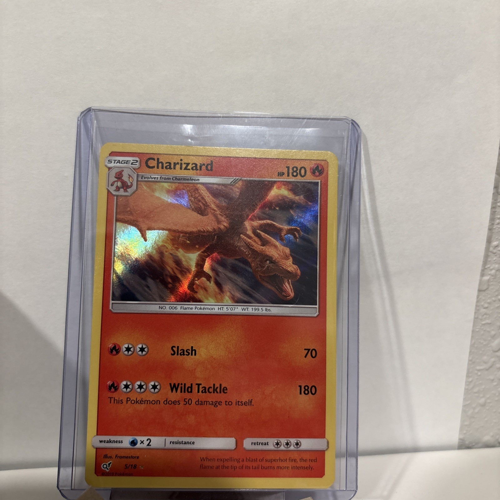Pokemon Card Charizard 5/18 Detective Pikachu Rare Holo