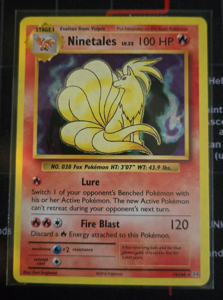Ninetales - 15/108 - X&Y Evolutions - Holo Rare - Pokemon Card