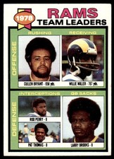 1979 TOPPS CULLEN BRYANT/WILLIE MILLER/ROD PERRY/PAT THOMAS/LARRY BROOKS LOS