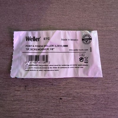 Weller ETC .125'' x .027'' x .625'' ET Screwdriver Tip