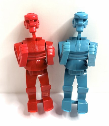 Rockem Sockem Robots Replacement Figures Red Rocker & Blue Bomber
