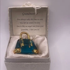 About Face Designs Handcrafted Grandmother Glass Purse/hand Bag