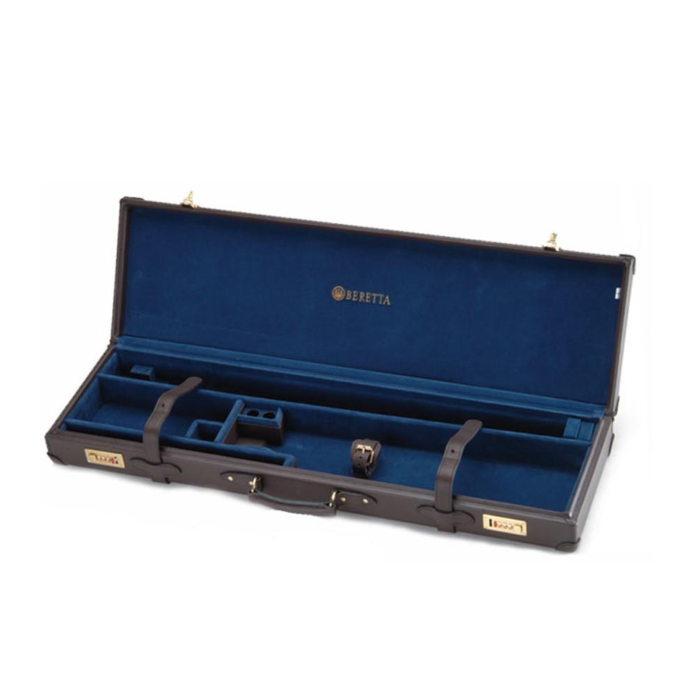 BERETTA Hard Leather Lockable Lined Shotgun Case for BERETTA Hard Leather Lockable Lined Shotgun Case for