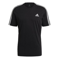 ADIDAS Men's Essentials 3-Stripes Tee Black / White