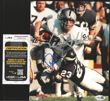 KEN STABLER & DAVE CASPER Signed Autographed 8x10 Photo ~ JSA Authentic