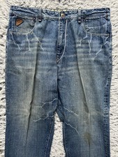 Akademiks Jeans Mens 38 Blue Baggy Denim Y2K Skater Wide Leg Hip Hop Vintage