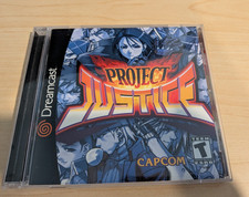 Project Justice - Sega Dreamcast DC -Complete CIB -Capcom - Authentic And Tested