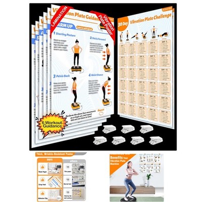 Comprehensive Vibration Plate Workout Chart with Planner for Total Body Fitness