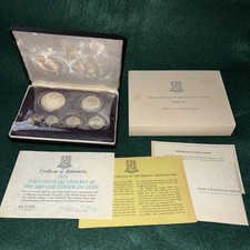 1973 First Coinage Of The British Virgin Islands 6-Coin Proof Set  ~ .925 $1