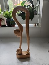 Vintage Hand Carved Wooden  Mid Century Folk Art Basketball Player 37cm