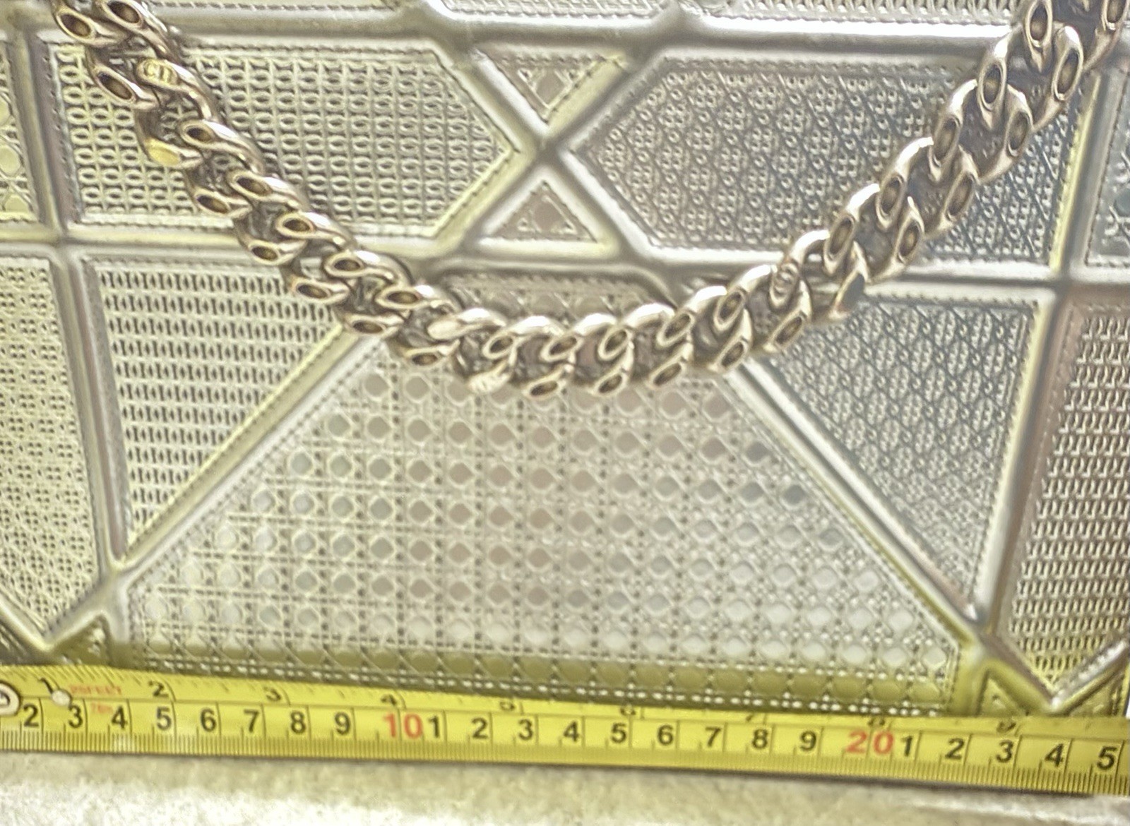 Beautiful  Authentic Dior Diorama Medium Silver M… - image 20