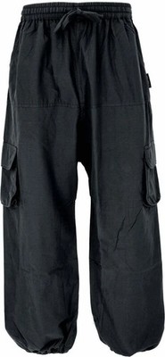 Guru-Shop Cargohose Herren Goahose, Herren Yoga Hose, bequeme Freizeithose -