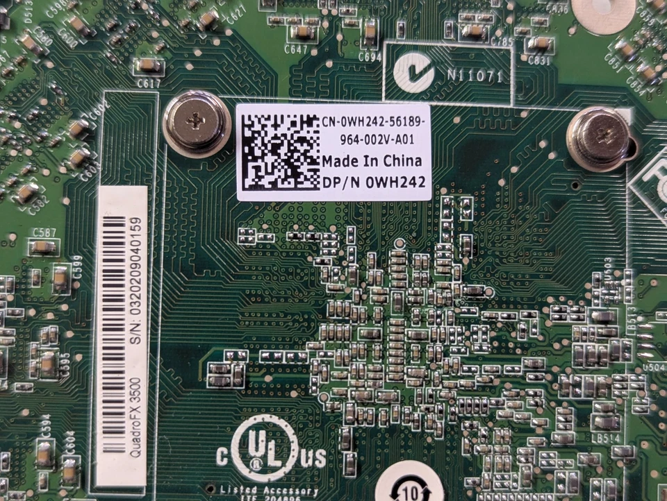 NVIDIA Quadro FX3500 PCIe Workstation Graphics Card 256MB GDDR3 Dual DVI S-Video - Image 4 of 4