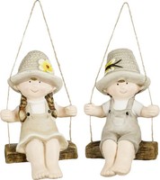 Mica Decorations Kind Keramik 18 X 13 X 16 Cm Beige-Grau Dekofigur