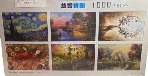 Puzzle Schmidt 6000 Pièces 'Masque En Bleu' – Artiste Joie Caros, édition 1992 Discontinuée