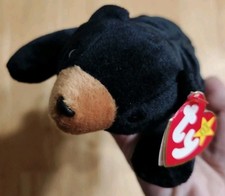 TY Beanie Baby - BLACKIE the Black Bear - Stuffed Animal Toy