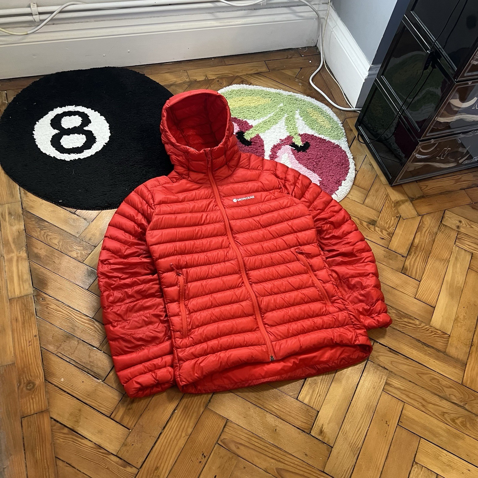 Montane Red Pertex Quantum XT Hooded Puffer Jacket Size M image 5