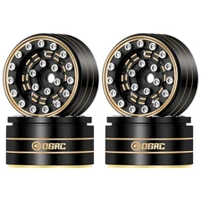 OGRC 1.0 Brass Beadlock Wheels Negative Offset 3.15mm Rims RC Heavy Wheels fo...