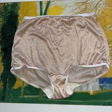 Vintage Large Nylon Panties Full Cover Brief Panties 7 Large