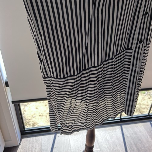 Trenery Ladies Blouse Modal Size XXS (8) Oversized Shirt Striped Casual Modern - Picture 3 of 8