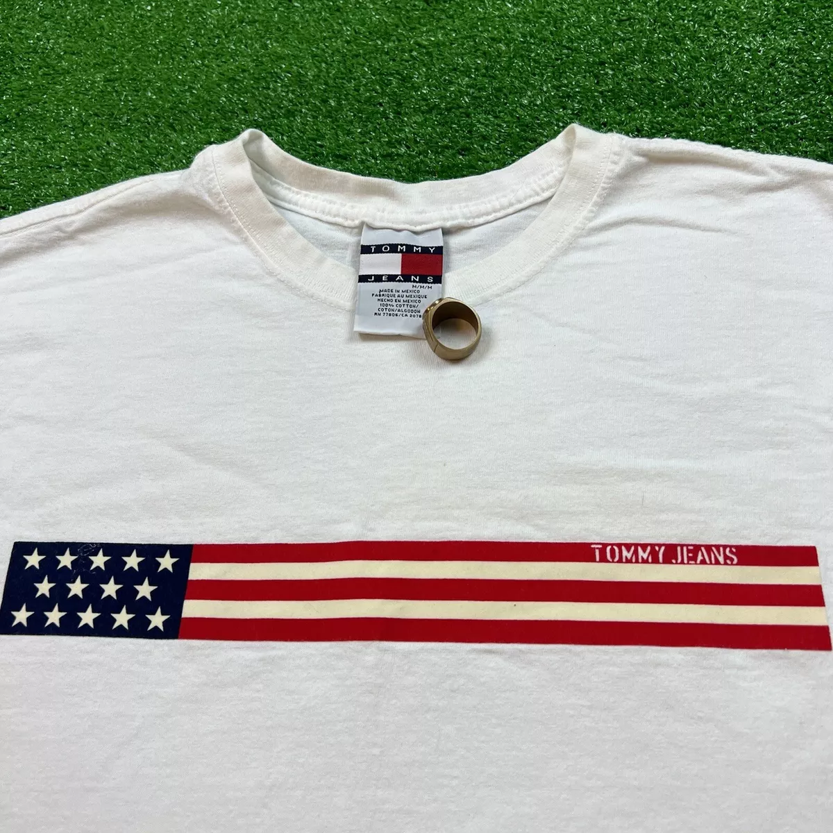 Rare Vintage 90's TOMMY HILFIGER USA American Flag Themed 