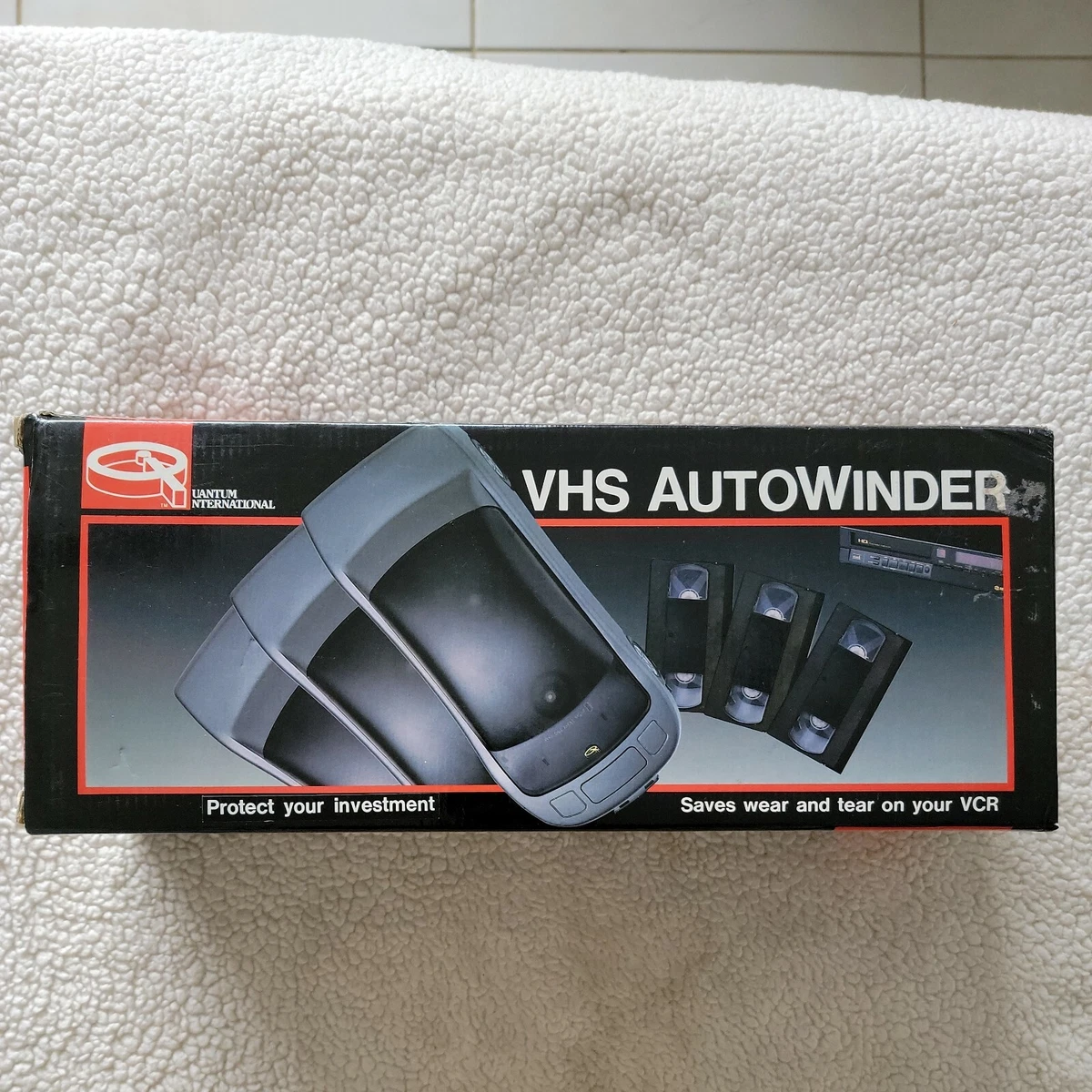 Red Sports Car VHS AutoWinder Model VHS C2001A Quantum International