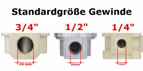 Druckluft Filter Wasserabscheider Ölabscheider 1/4" für Kompressor - Bild 2 von 2