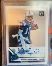 Parris Campbell 2019 Donruss Optic Auto /60 On Card Autograph.