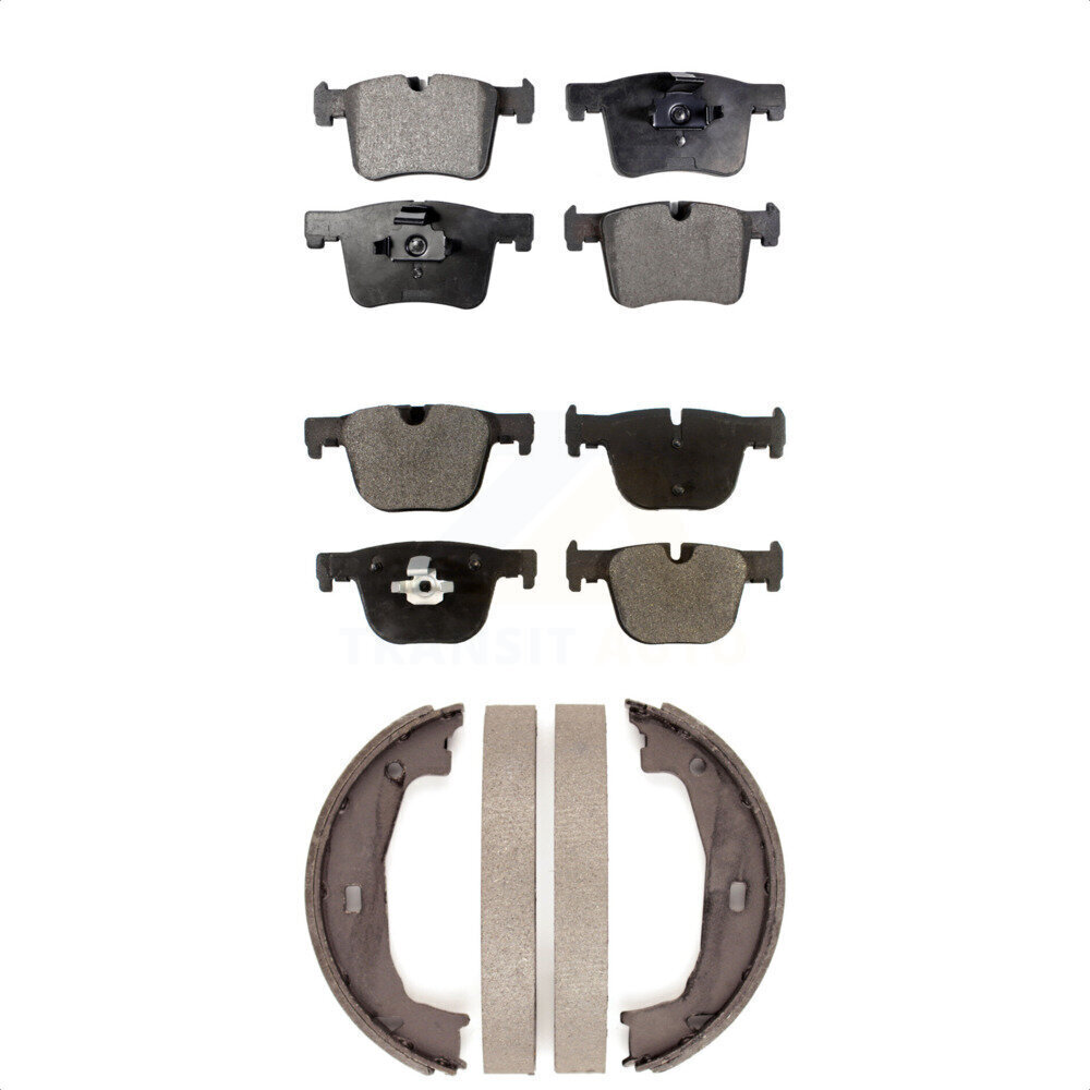 Ceramic Brake Pads and Parking Shoes Front & Rear Kit for BMW 428i Gran Coupe