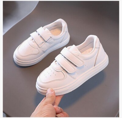 Girls or boys shoes fashionable new pattern simple solid color flat bottom thick