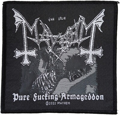 MAYHEM - Pure Fucking Armageddon - 9,7 cm x 9,9 cm - Patch - 168621