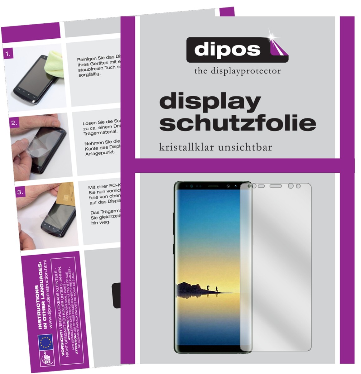 2+2x Pellicola per Samsung Galaxy A40 Protettiva Protezione Cristallo dipos