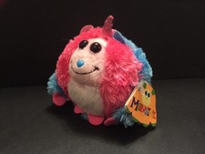 Ty Monstaz Delilah Plush Key Chain 3" Blue Pink Unicorn Monster Backpack Clip