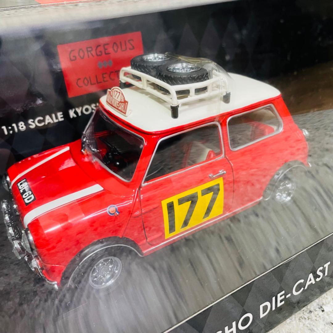 Kyosho 1/18 Mini Cooper 1275S Rally Red #177 K08102R | eBay