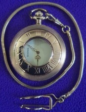 Sekonda Golden Look Half Hunter Quartz Pocket Watch With Chain 3469 With boxed