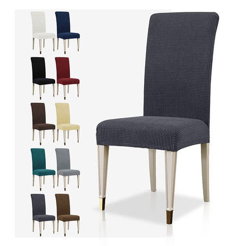 2/4/6 Pcs Dining Chair Covers Stretch Jacquard Parson Chair SlipCovers Washable - Picture 20 of 30