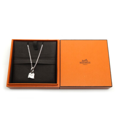 HERMES Necklace Pendant Serie Kelly Silver Ag925 authentic