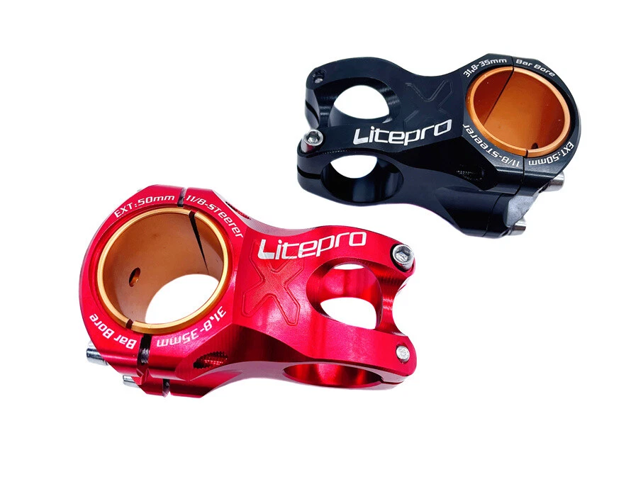 Litepro CNC Bicicleta de Montaña MTB Vástago de Bicicleta Ø28.6mm x 31.8mm - 35mm EXT 50mm Foto 4 de 4