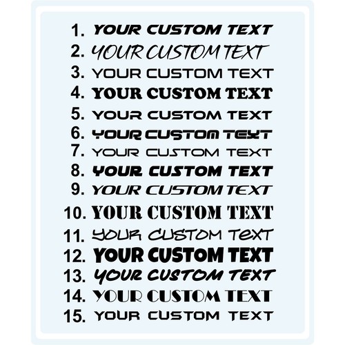 Large Custom Text Sticker 600mm Personalised Car Van Windscreen Window - Picture 2 of 4