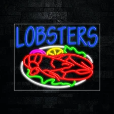 Lobsters LED Neon Sign 28"L x 22"H #31743