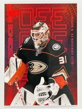 Olle Eriksson Ek 2023-24 UD  Series 2 Red  FLUORESCENCE F-15 - Ducks