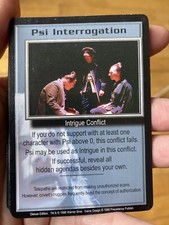 PSI INTERROGATION DELUXE EDITION 1998 BABYLON 5 CCG COLLECTORS CARD NEAR MINT