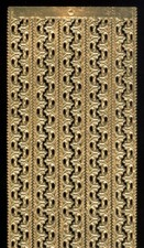 Scrap Die cut German Dresden Antique Gold Paper Fleur Border Victorian Crafts